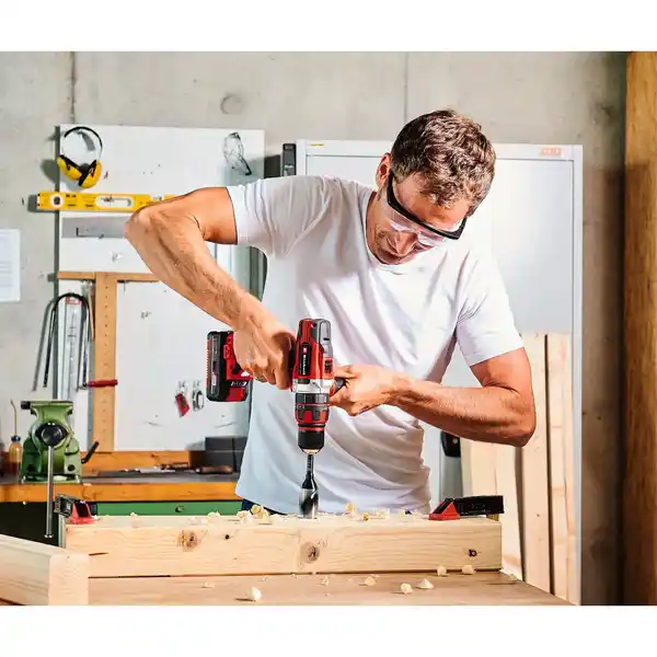 Bild 2 von EINHELL Akku-Schlagbohrschrauber »Power X-Change«, 18 V, rot/schwarz, mit Akku