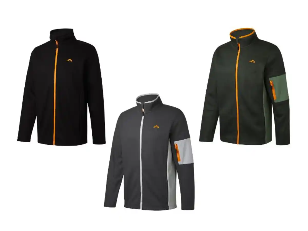 Bild 1 von CRIVIT Herren Strickfleecejacke mit seitlichen Eingrifftaschen