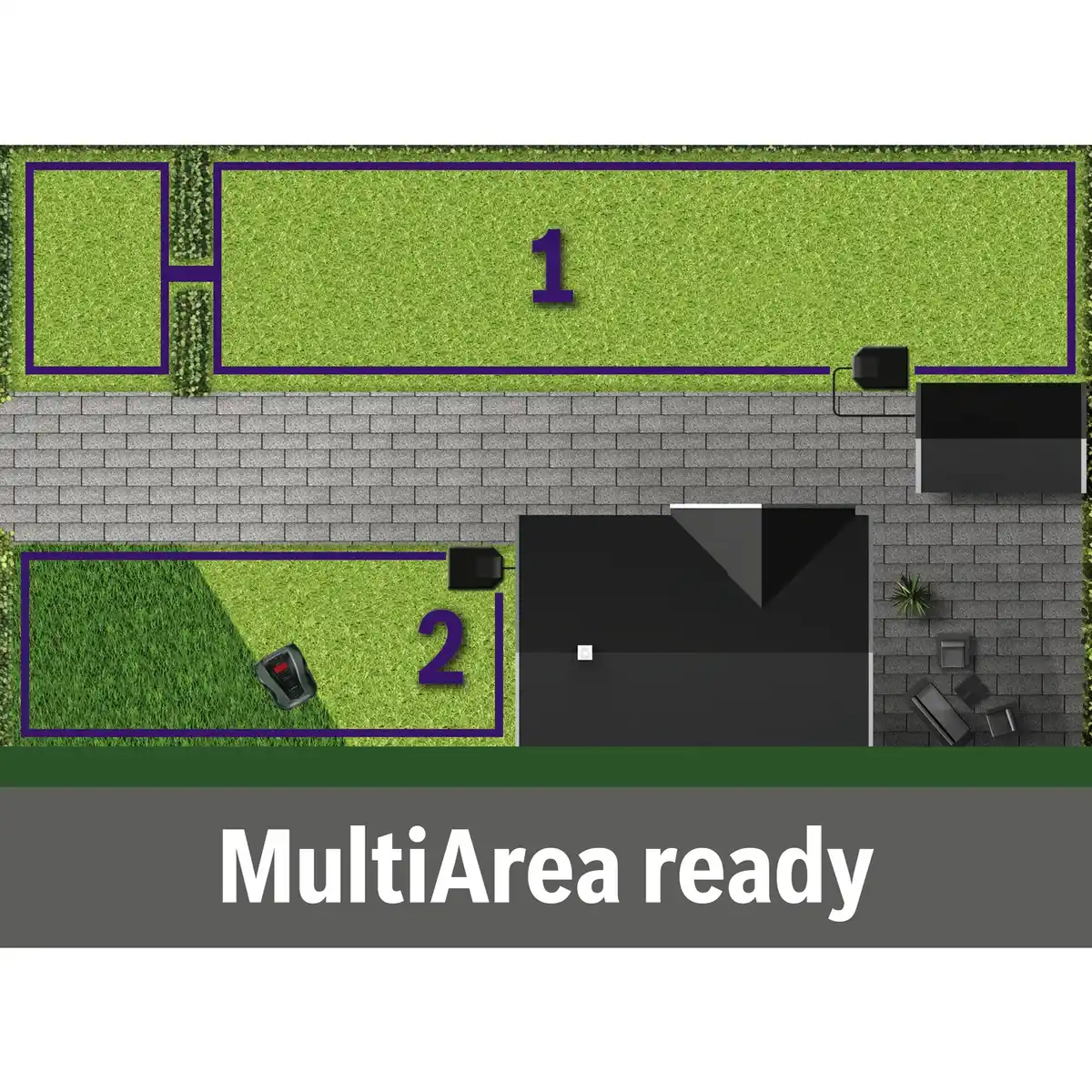 Bild 3 von BOSCH HOME & GARDEN Rasenmähroboter »Indego S+ 400«, 18 V, für ca. 400 m², Schnittbreite: 19 cm