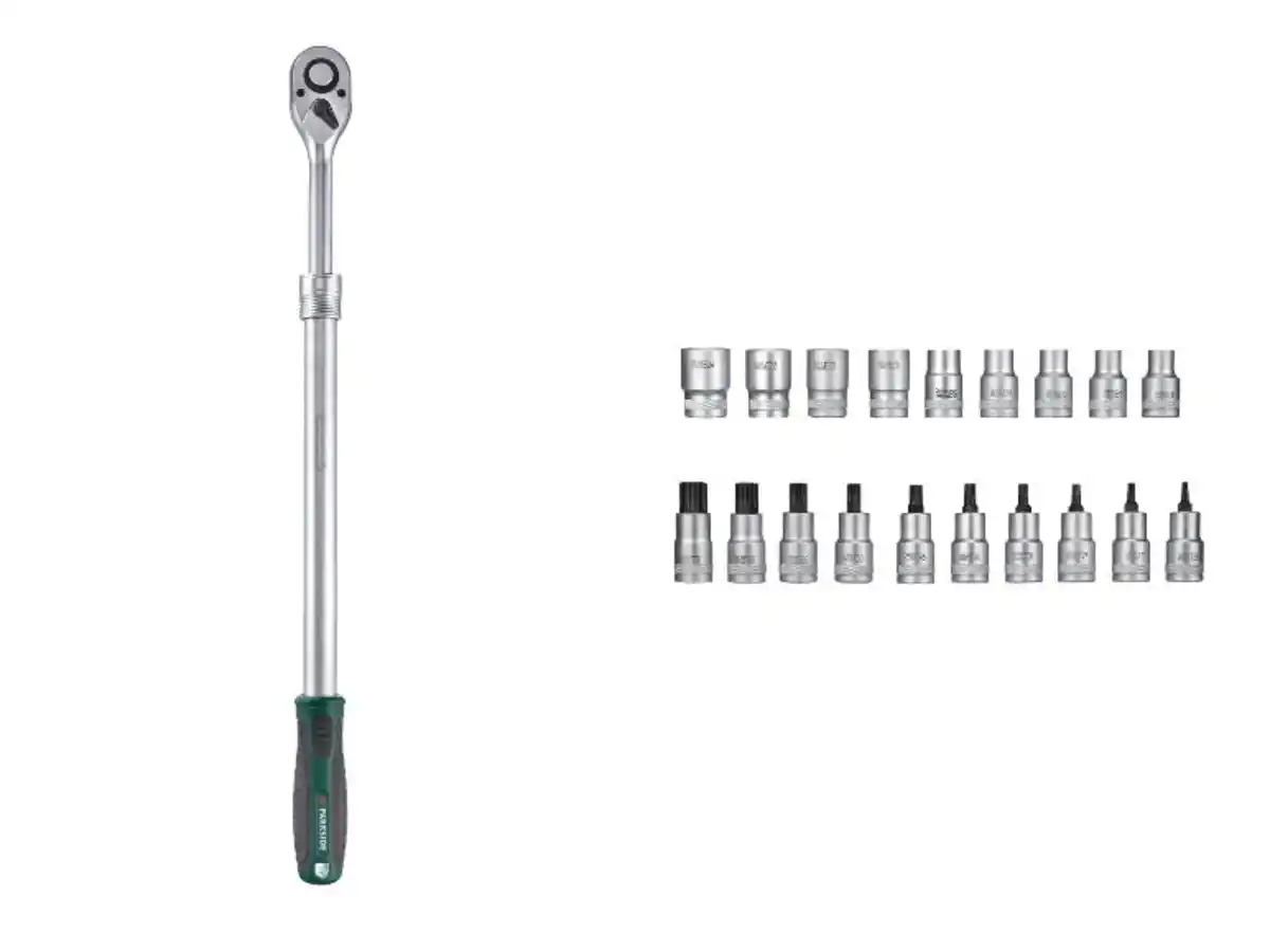 Bild 1 von PARKSIDE® Teleskopratsche / Steckschlüssel-Set