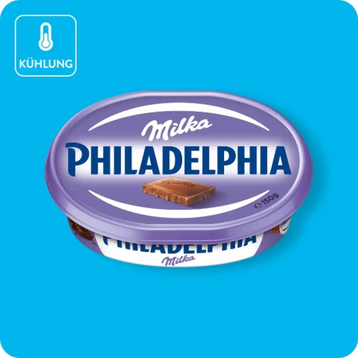 Bild 1 von PHILADELPHIA Frischkäse, Milka