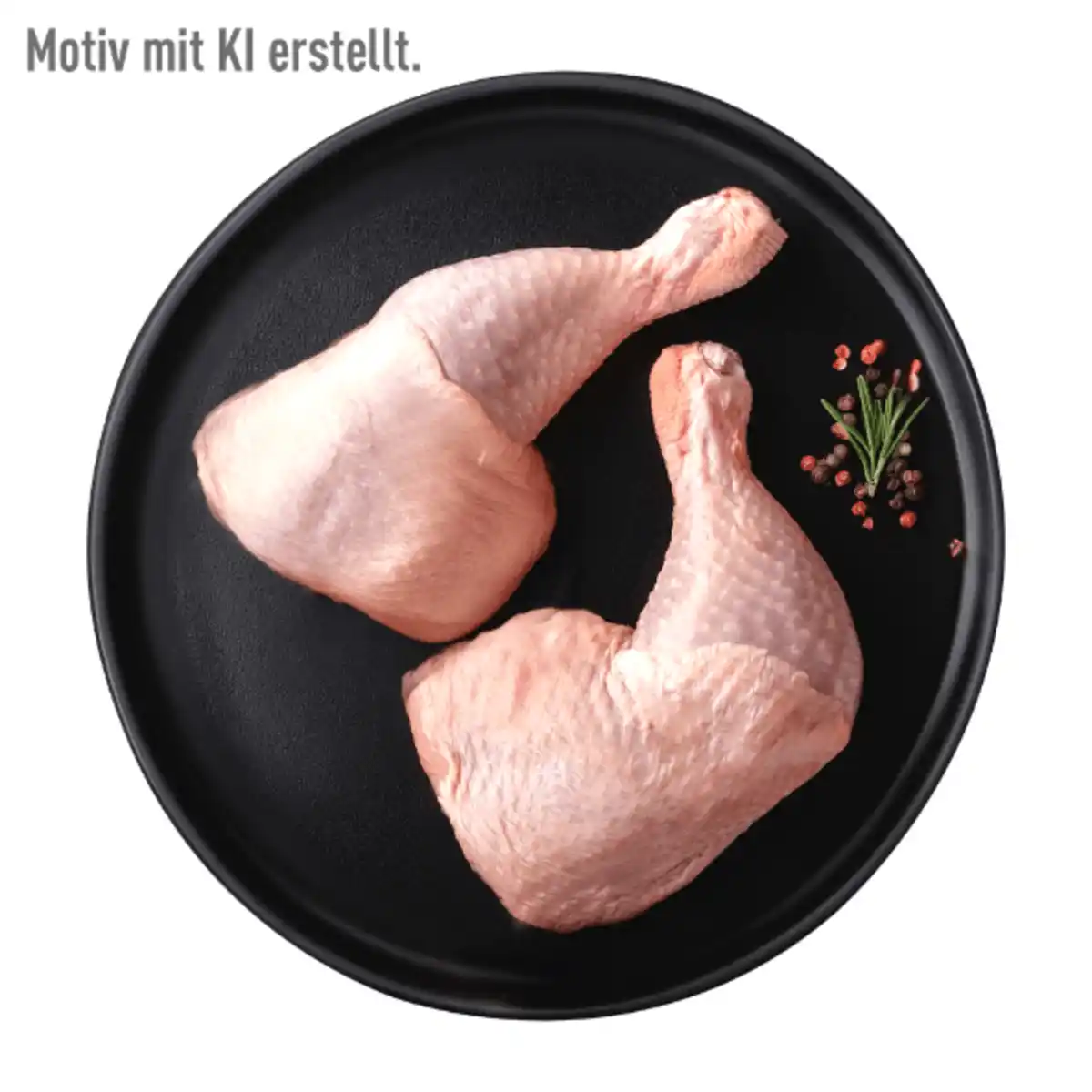 Bild 1 von MEINE METZGEREI Hähnchenschenkel mit Rückenstück 100g