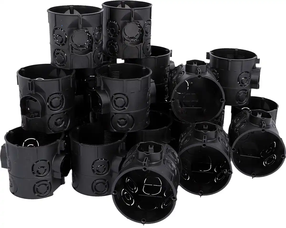 Bild 1 von UP-Schalterdose 60 mm schwarz 20x