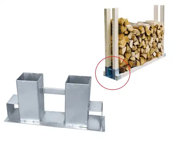 Bild 1 von TrendLine Kaminholzstapelhilfe 33 x 10 x 15 cm, verzinkt