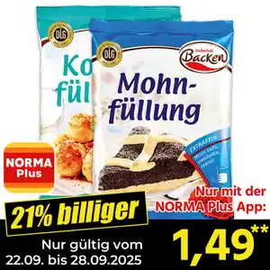 Zauberhaft Backen Mohn-/ Kokosfüllung