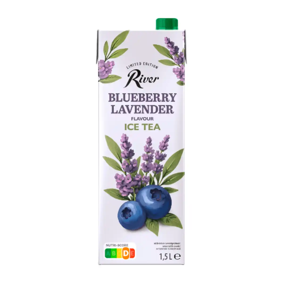 Bild 1 von RIVER Eistee Blaubeere-Lavendel 1,5L