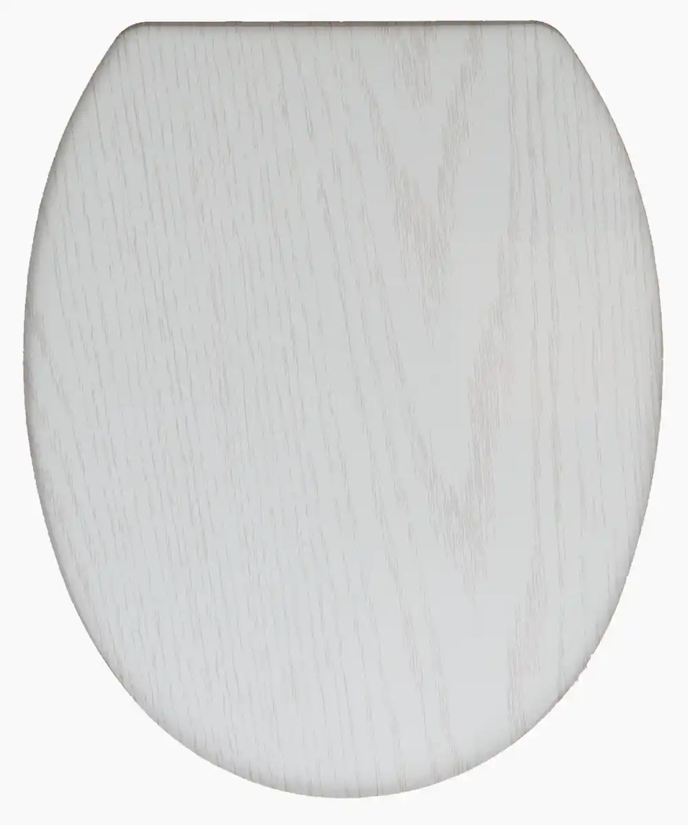 Bild 1 von WC Sitz Holz mit Soft Close weiß MDF