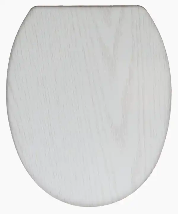 Bild 1 von WC Sitz Holz mit Soft Close weiß MDF