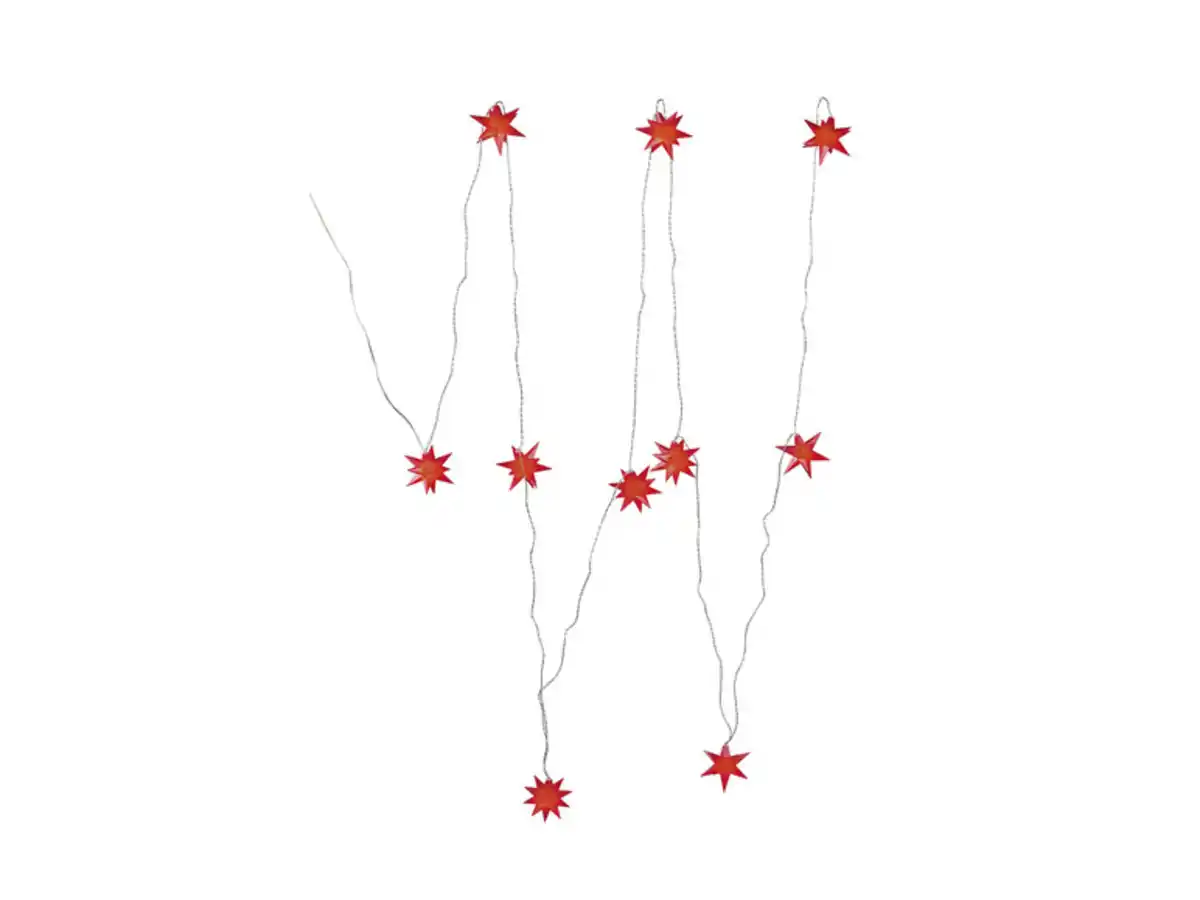 Bild 3 von LIVARNO home LED-Lichterkette mit 3D-Leuchtsternen, 10 LEDs