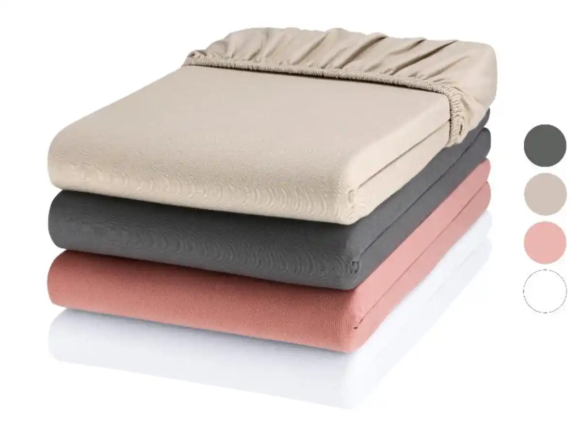 Bild 1 von LIVARNO home Jersey-Boxspring-Spannbettlaken