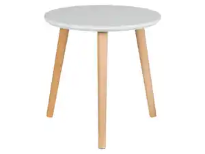 LIVARNO home Beistelltisch, aus Massivholz, Ø40cm
