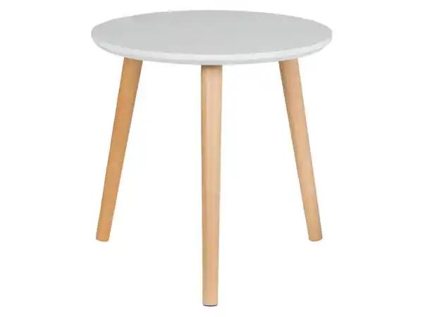 Bild 1 von LIVARNO home Beistelltisch, aus Massivholz, Ø40cm