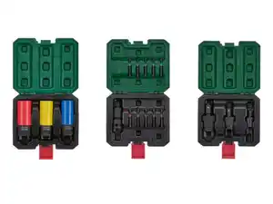 PARKSIDE® Schlagnuss-Satz / Schlagschrauber-Adapter mit Torsions-Bits / Kraft-Kugelgelenk-Satz