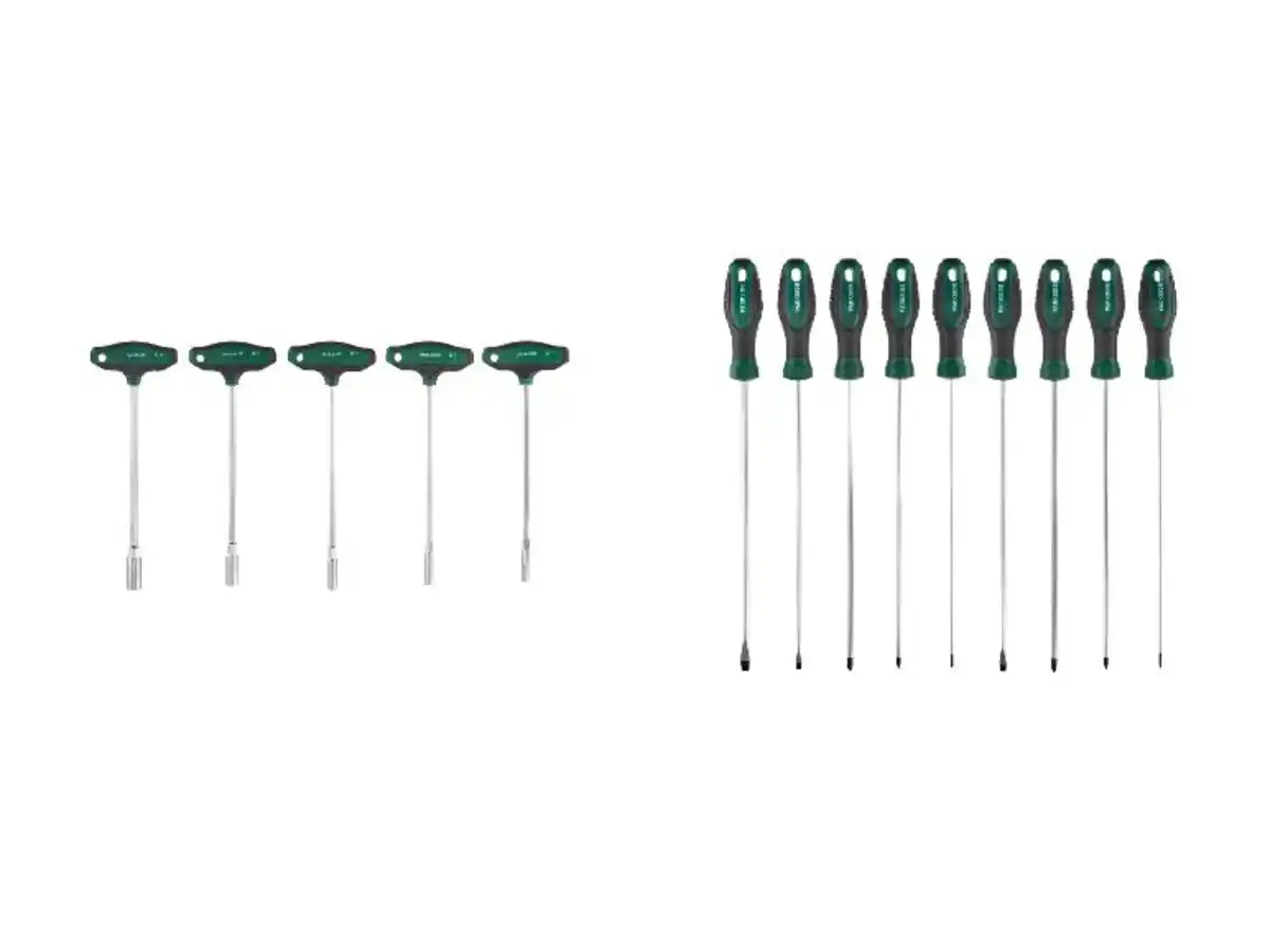 Bild 1 von PARKSIDE® Steckschlüssel-Set mit T-Griff / Schraubendreher-Satz lang