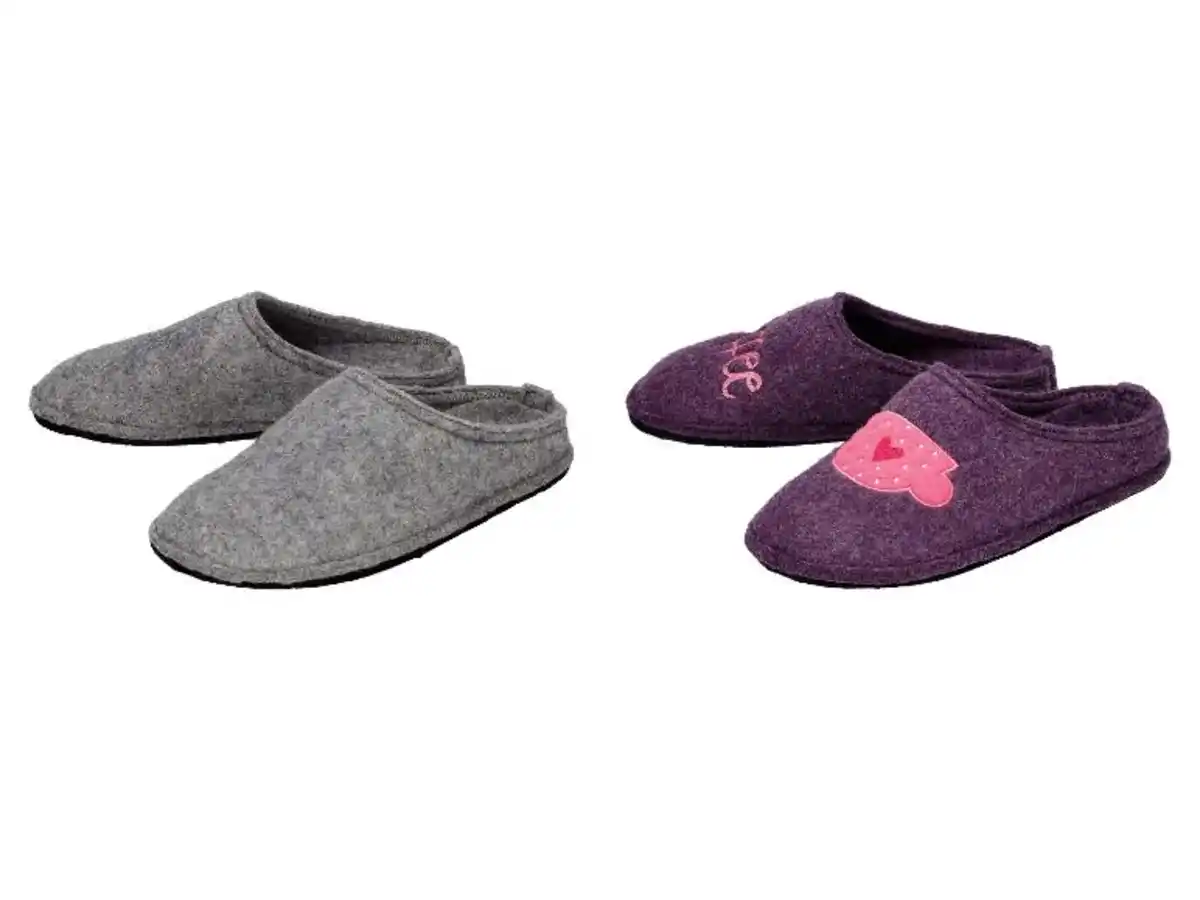 Bild 1 von esmara® Damen Filzhausschuhe, mit hohem Wollanteil