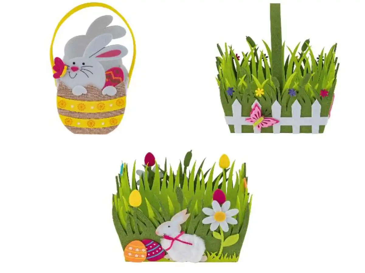 Bild 1 von LIVARNO home Dekokörbchen, aus weichem Filz