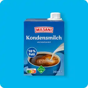 MILSANI Kondensmilch, 10 % Fett