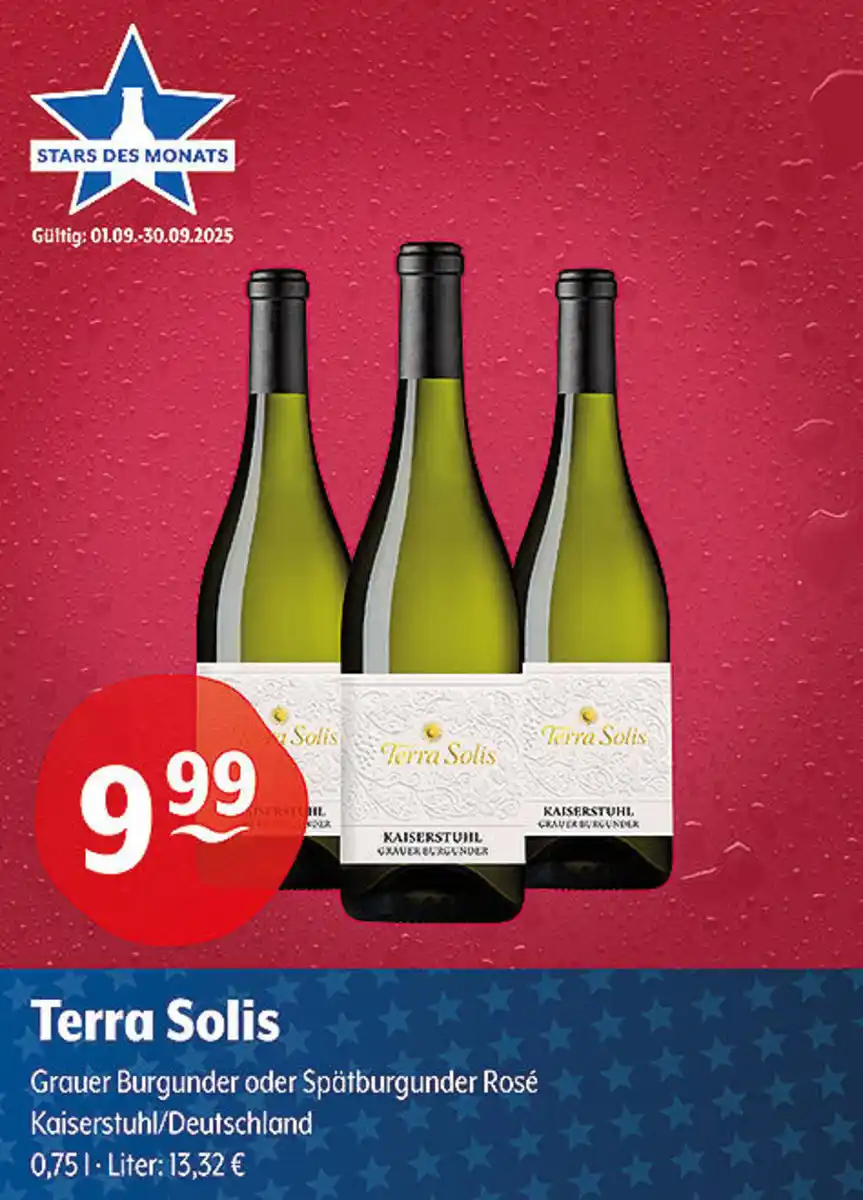 Bild 1 von Terra Solis Grauer Burgunder oder Spätburgunder Rosé Kaiserstuhl/Deutschland