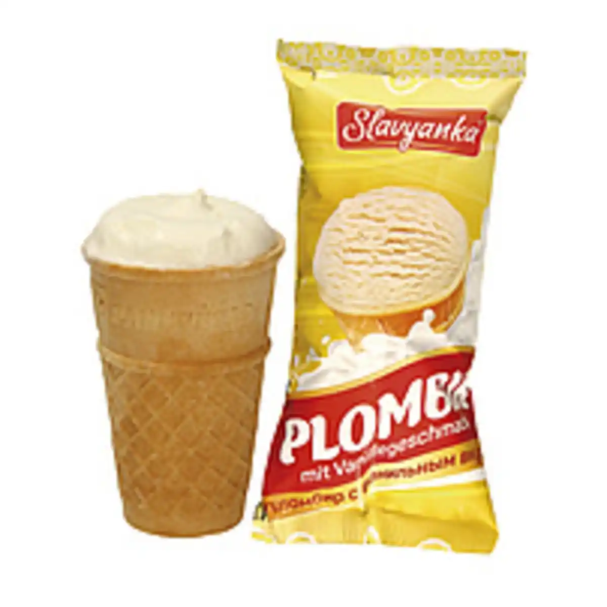 Bild 1 von Eiskrem Slavyanka mit Vanillegeschmack im Waffelbecher