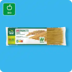 NUR NUR NATUR Bio-Dinkel-Spaghetti, Dinkel aus Deutschland