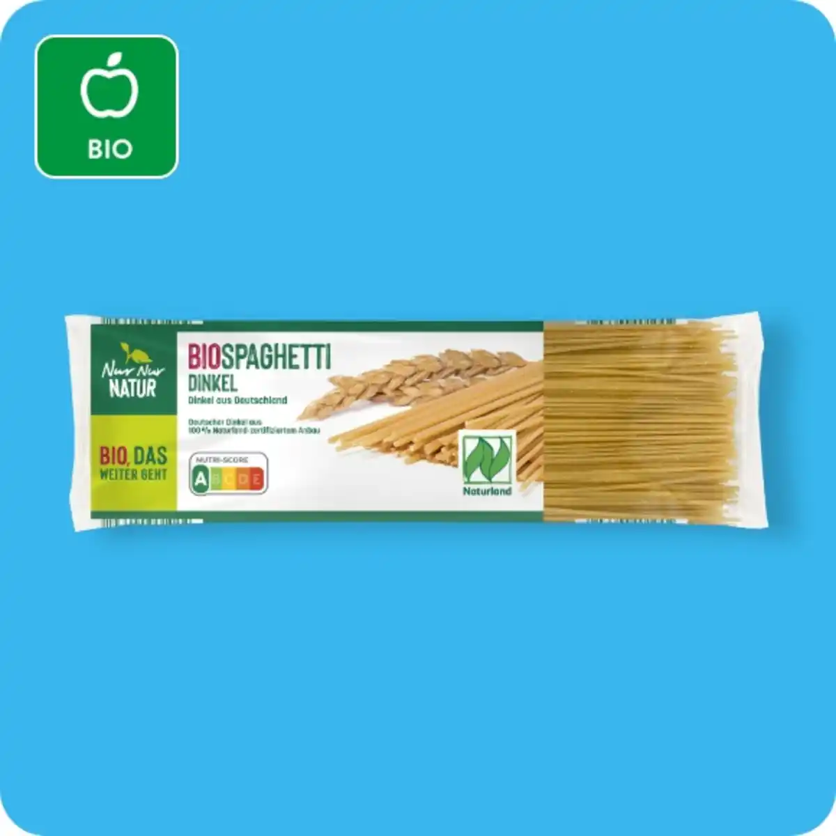 Bild 1 von NUR NUR NATUR Bio-Dinkel-Spaghetti, Dinkel aus Deutschland