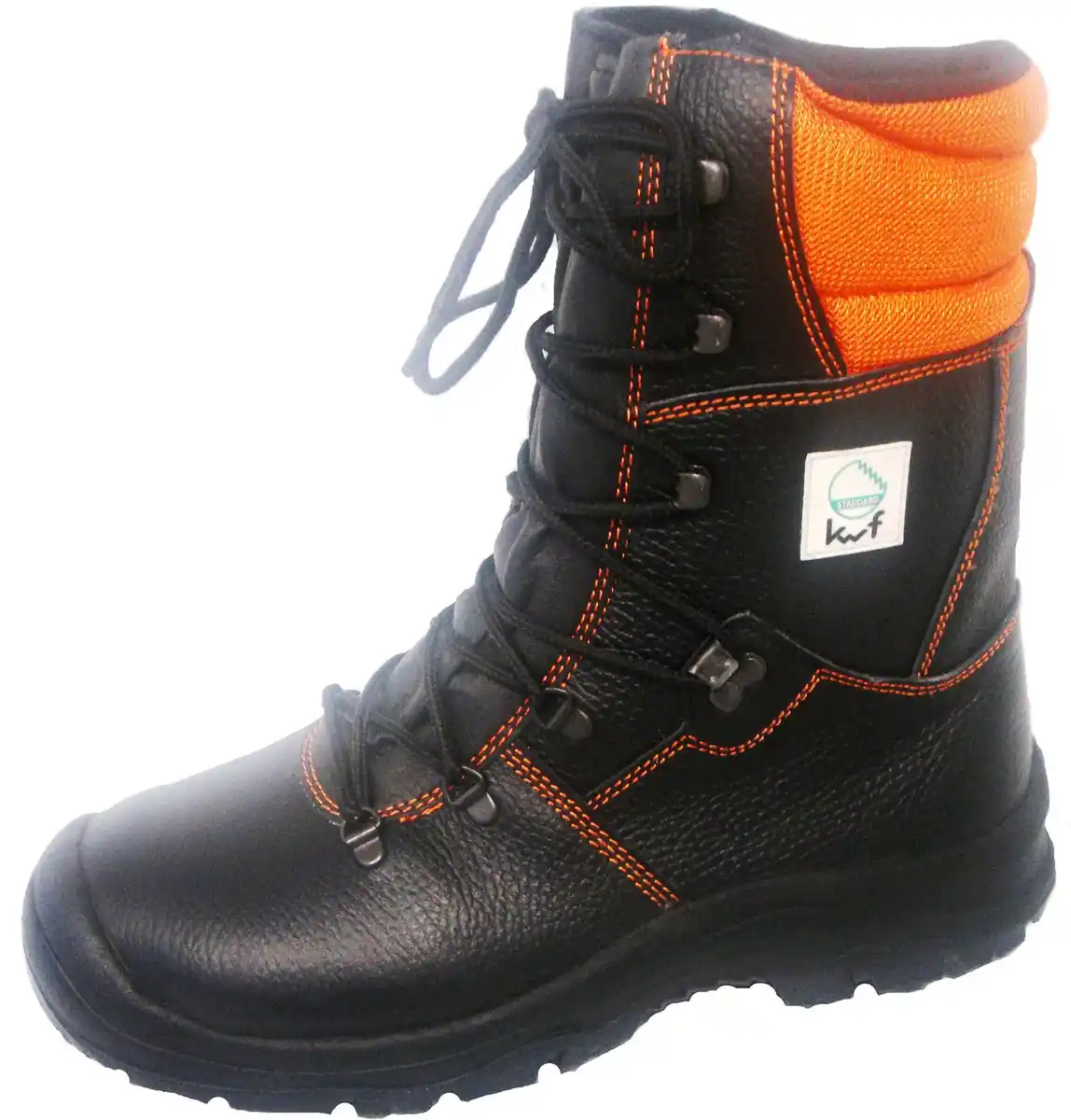 Bild 1 von Forstschutz-Lederstiefel S2 schwarz-orange