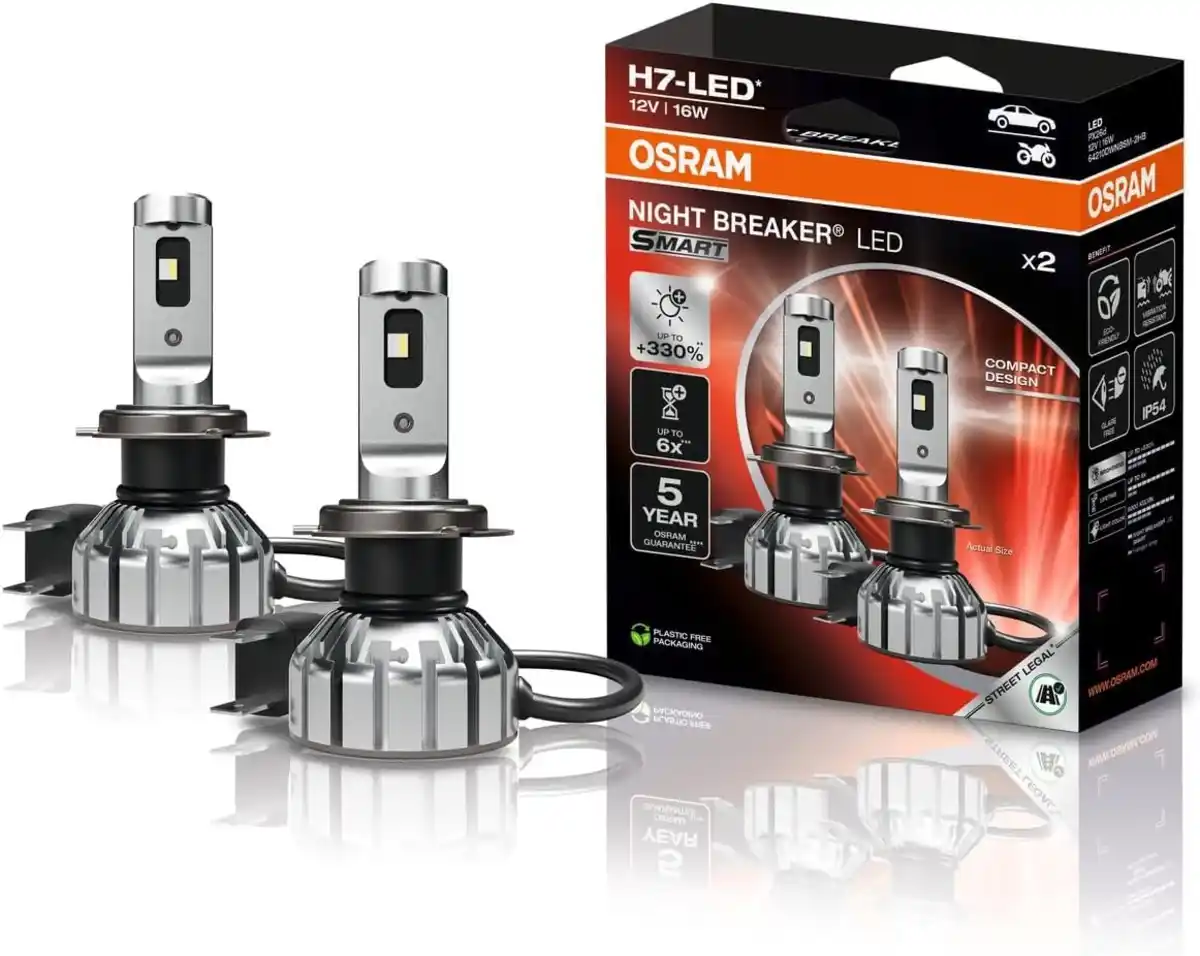 Bild 1 von Osram Scheinwerferlampe H7 Night Breaker LED 2 Stück