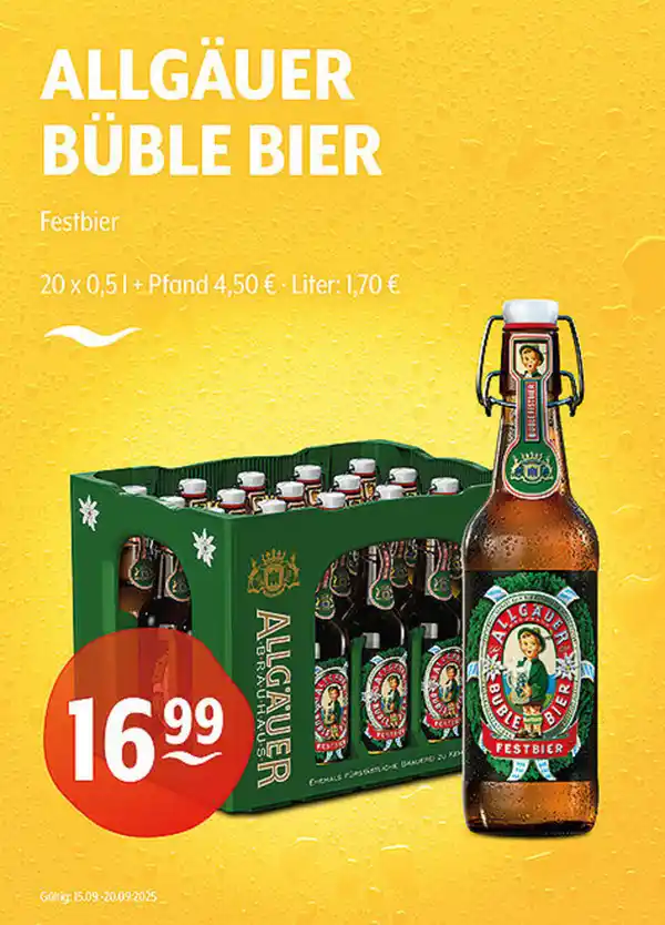 Bild 1 von ALLGÄUER BÜBLE BIER Festbier