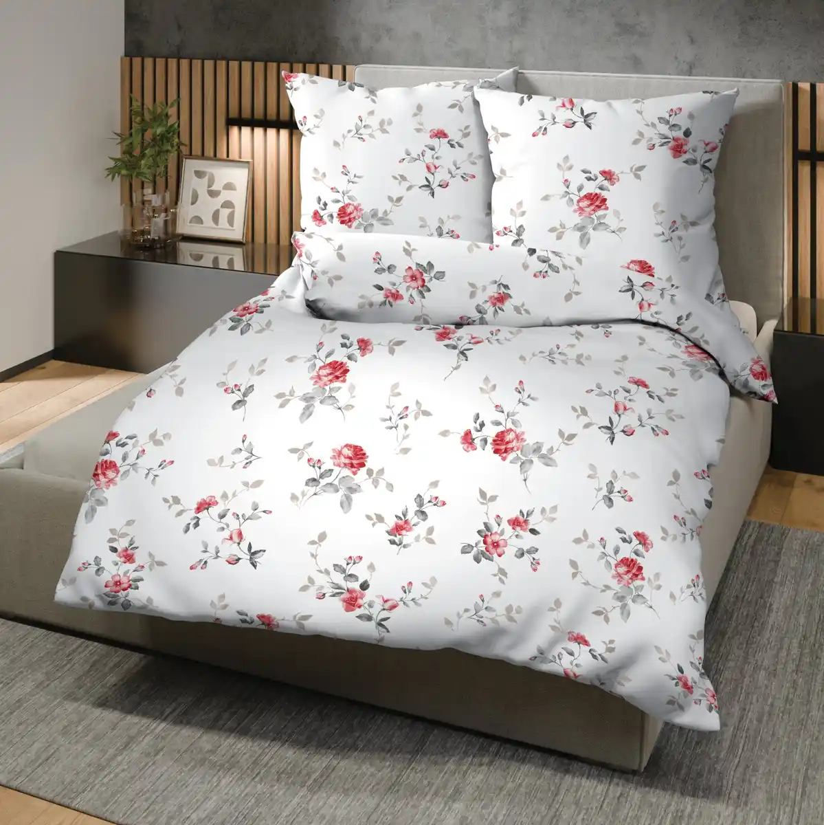 Bild 1 von Biber-Bettwäsche-Garnitur aus reiner Baumwolle