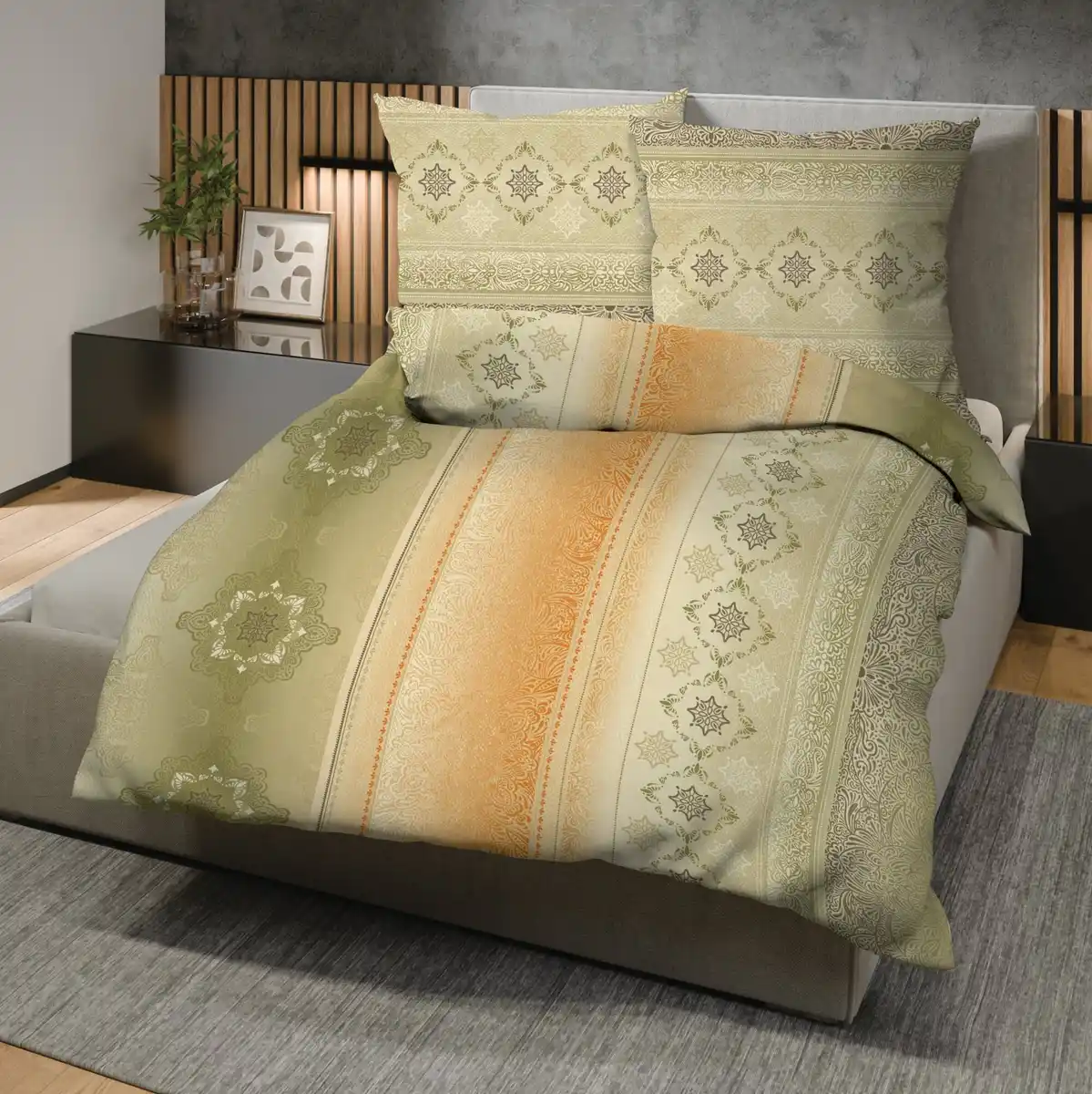 Bild 1 von Biber-Bettwäsche-Garnitur aus reiner Baumwolle