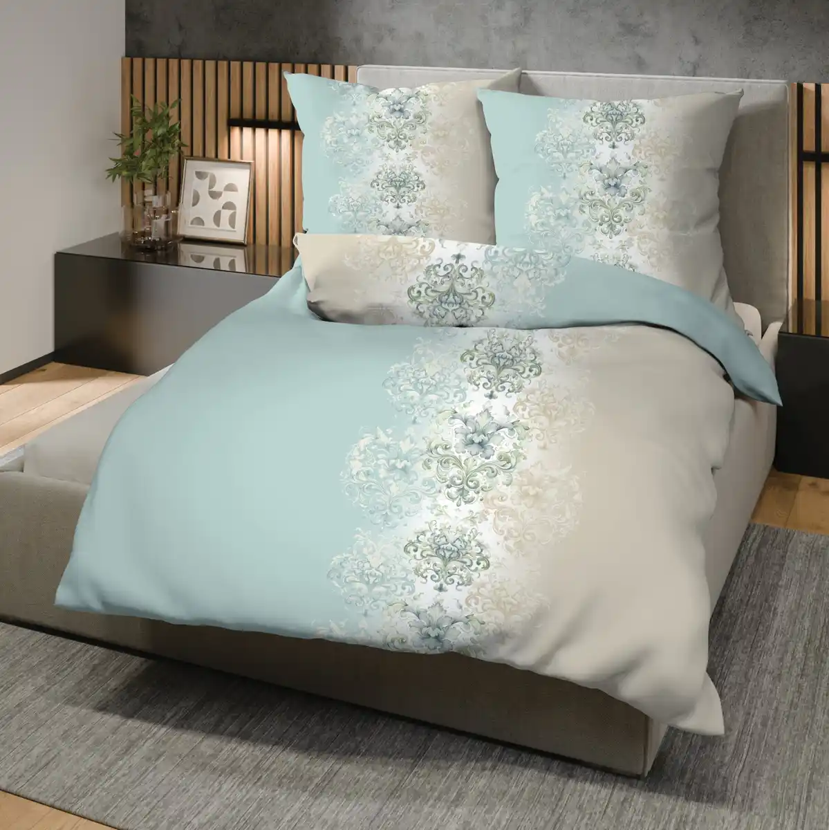 Bild 1 von Biber-Bettwäsche-Garnitur aus reiner Baumwolle