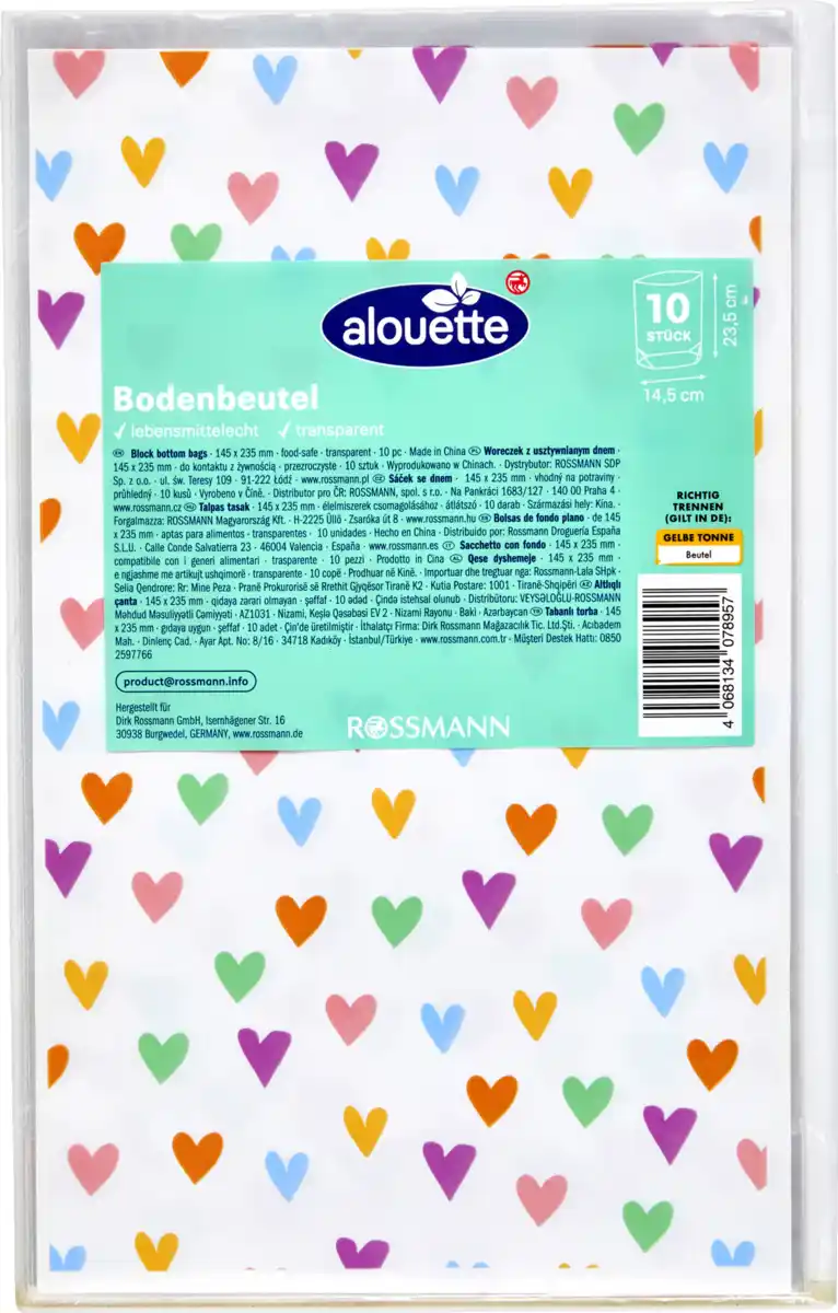 Bild 1 von alouette Bodenbeutel Groß Eukalyptus/Herzen