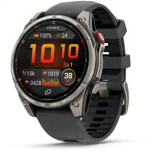 fenix 8 Pro (47mm) Sportuhr mit QuickFit-Silikon-Armband (22mm) graphit/titan