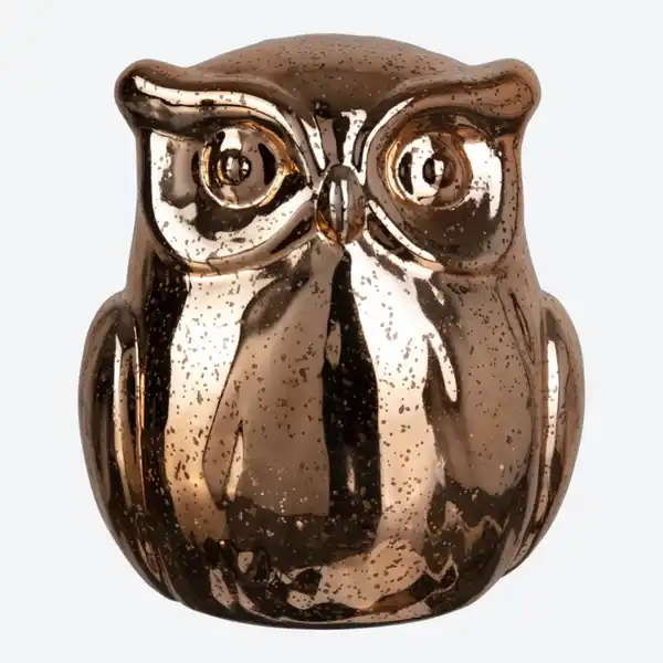 Bild 4 von LED-Eule aus Glas, ca. 16x13x19,5cm