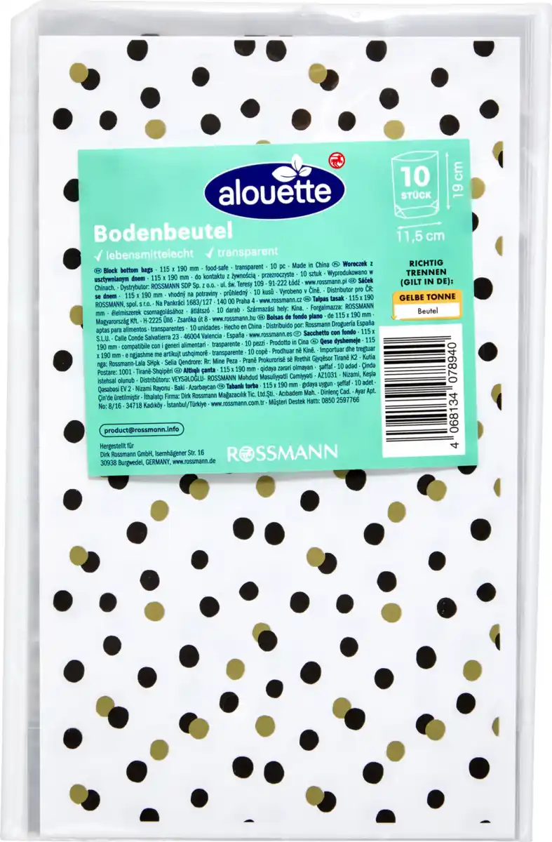 Bild 1 von alouette Bodenbeutel Klein Punkte