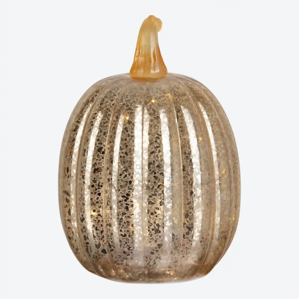 Bild 4 von LED-Glas-Kürbis in Gold-Optik, ca. 10,5x16cm