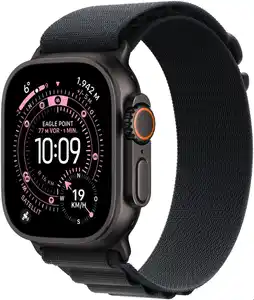 Apple Watch Ultra 3 (49mm) GPS+5G Smartwatch Titan mit Alpine Loop (M) schwarz/schwarz