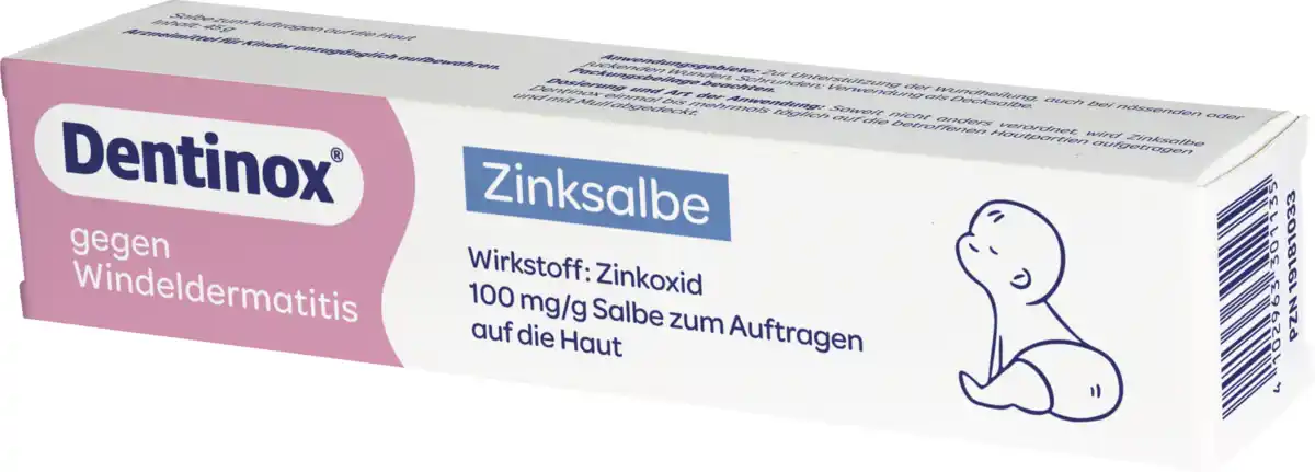 Bild 1 von Dentinox Zinksalbe gegen Windeldermatitis, 45 g