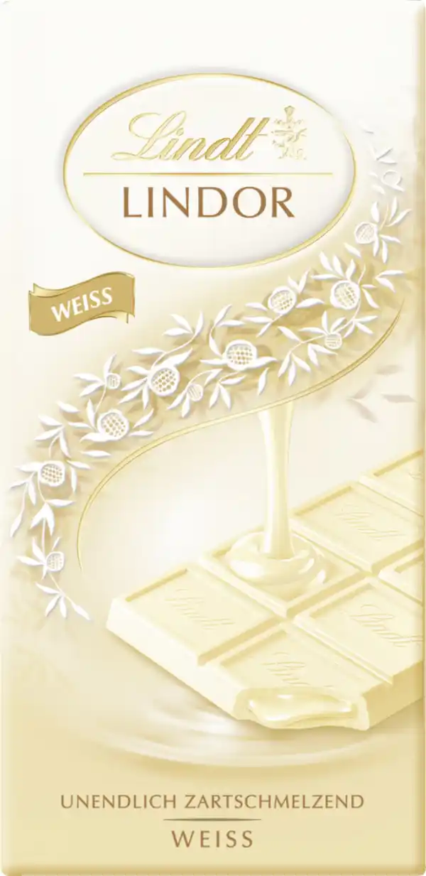 Bild 1 von Lindt Lindor Tafel Weiß, 100 g