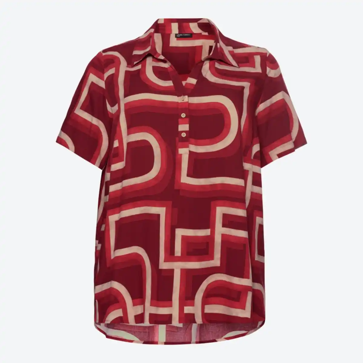 Bild 2 von Damen-Bluse mit modischem Druck, große Größen