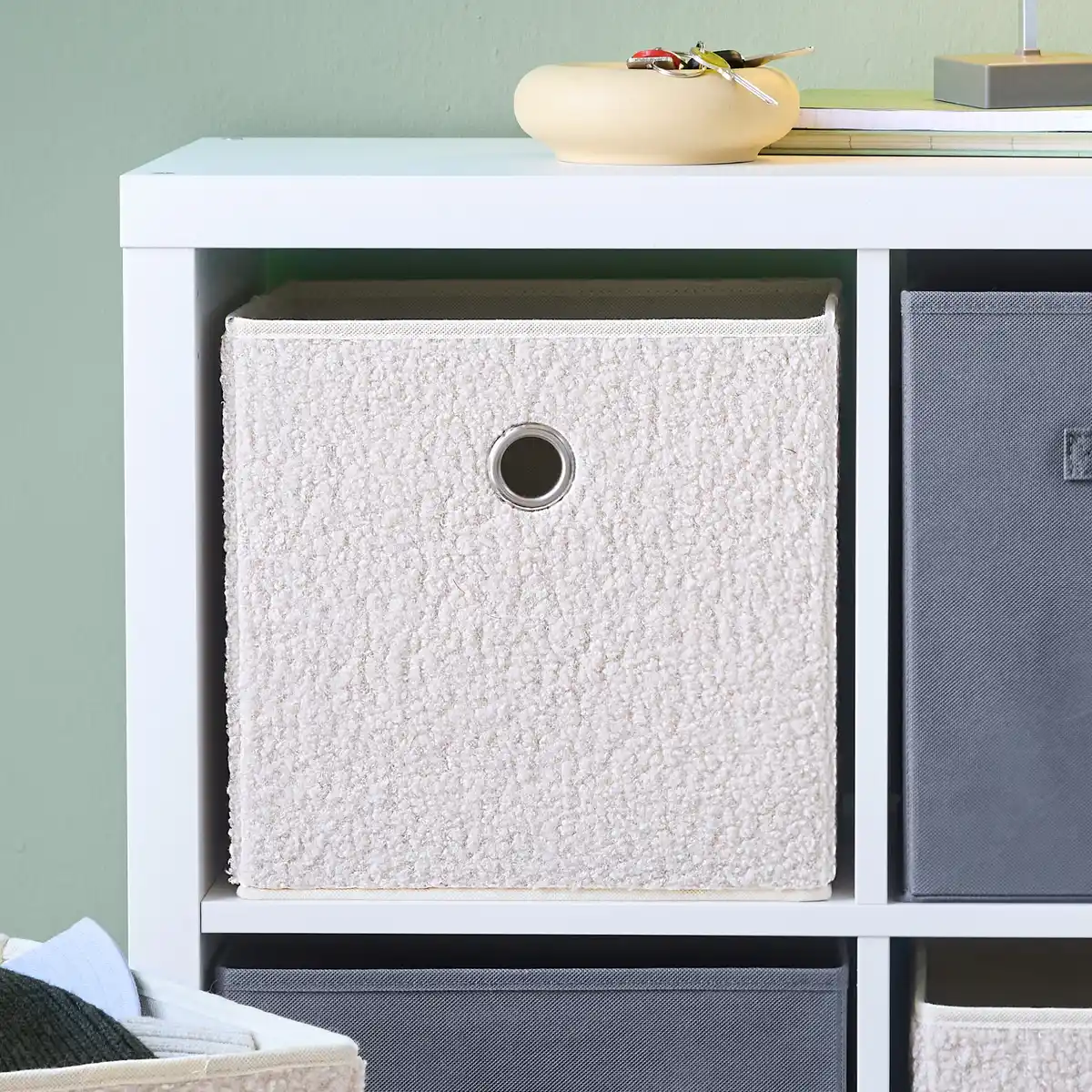 Bild 1 von Aufbewahrungswürfel mit Teddy-Fell