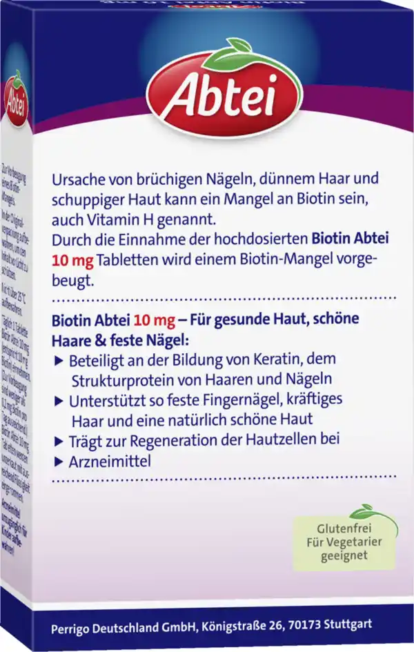 Bild 4 von Abtei Biotin 10mg Forte 30Tbl