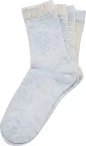 IDEENWELT Struktur-Socken beige/hellblau Gr. 39-42