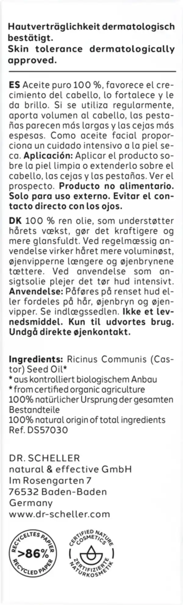 Bild 3 von Dr. Scheller Reines Rizinusöl, 30 ml