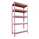 Bild 1 von Ar Shelving Schwerlast-Steckregal Rivet M 180 cm x 90 cm x 40 cm 5B Rosa FSC®