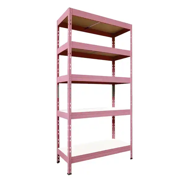 Bild 1 von Ar Shelving Schwerlast-Steckregal Rivet M 180 cm x 90 cm x 40 cm 5B Rosa FSC®