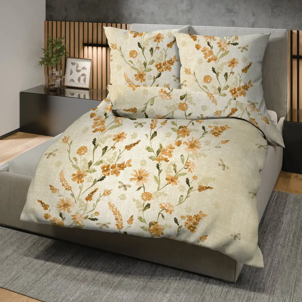 Bild 1 von Biber-Bettwäsche-Garnitur aus reiner Baumwolle