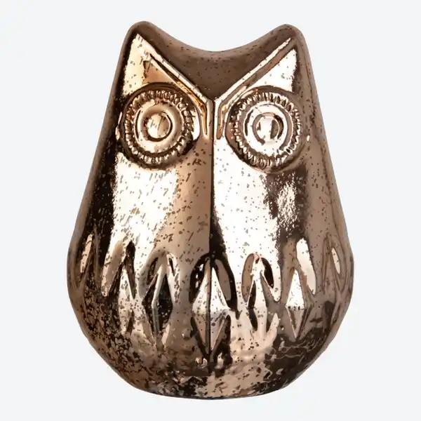 Bild 2 von LED-Glas-Eule, ca. 14x11,5x19,5cm