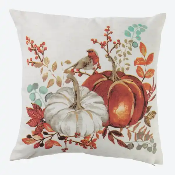 Bild 2 von Dekokissenhülle mit Kürbis Motiv, ca. 40x40cm