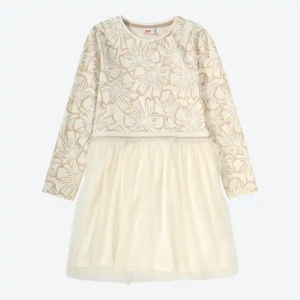 Bild 1 von Kinder-Mädchen-Kleid mit Glitzerband